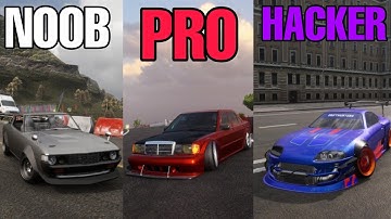 NOOB vs PRO vs HACKER in Car X Drift Racing Online