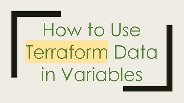 How to Use Terraform Data in Variables