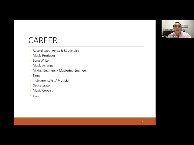 Thumbnail for ASRJC Career Symposium 2021 Arts Tan Kah Yong Music Arranger
