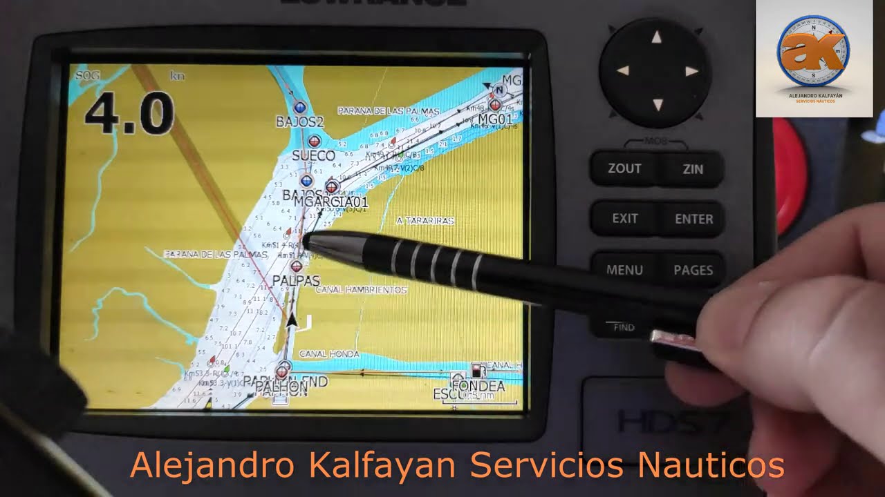 Como se navega con un GPS marino YouTube