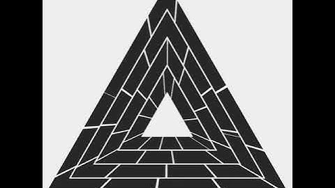 Rotating triangle. Draw by openFrameworks