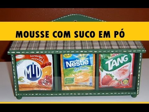 Como Fazer Mousse Com Suco Em Po Tang Facil Barato E Gostoso Youtube