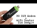 3G wifi Dongle video