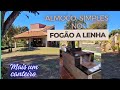 ALMOÇO simples no #fogaoalenha. Um #novo canteiro.