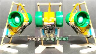 How to Make a Frog Jumping Robot at Home |DIY Mechanics Using DC Motor | Gear Projects With Mr Ahmad