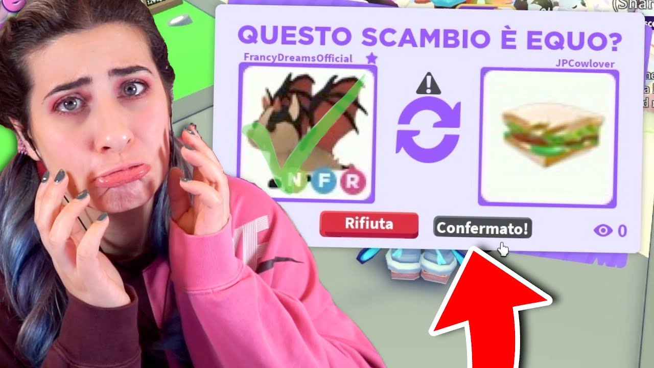 Devo ACCETTARE TUTTI gli SCAMBI su ADOPTME: SFIDA TRADE 😱