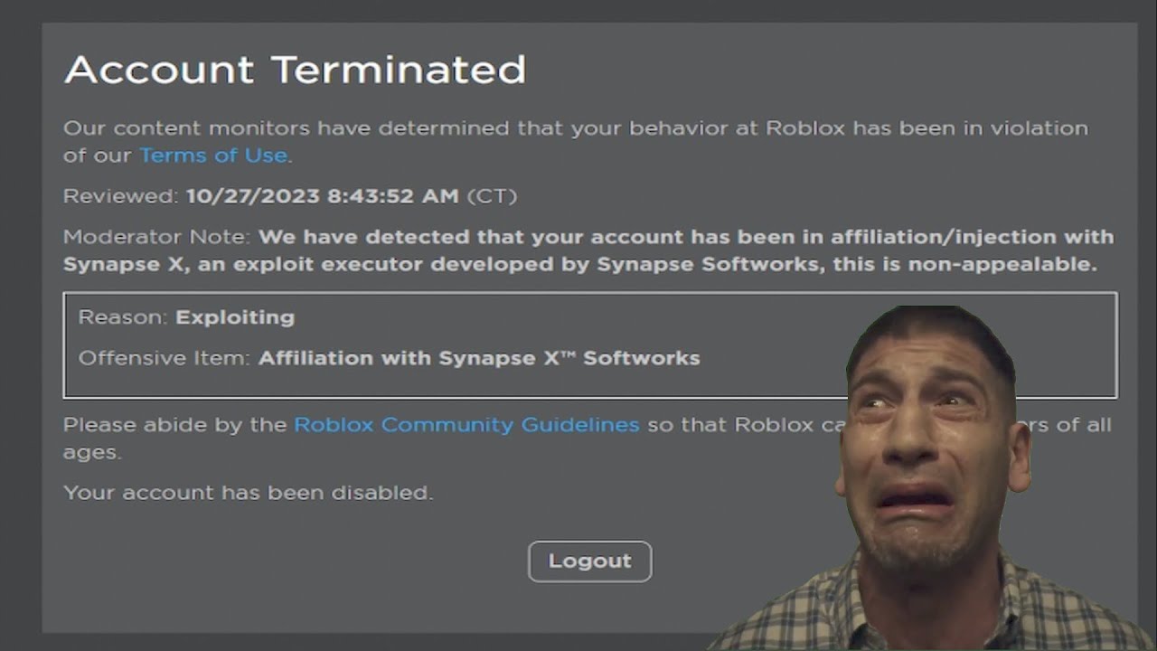 Banned for saying Synapse x : r/ROBLOXBans
