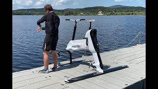 Manta5 Hydrofoiler : le vélo pour se déplacer sur l'eau est disponible en France