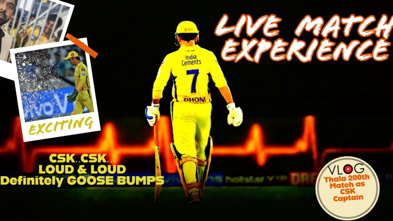 Vlog – Goosebumps Experience in Chepauk Stadium – One and Only Dhoni Thala