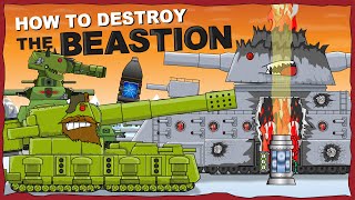 "How to destroy the Monster BEASTION?" -  Cartoons about tanks