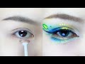 Peacock-inspired matte makeup #eyes #makeup #tutorial #beauty #viralvideo