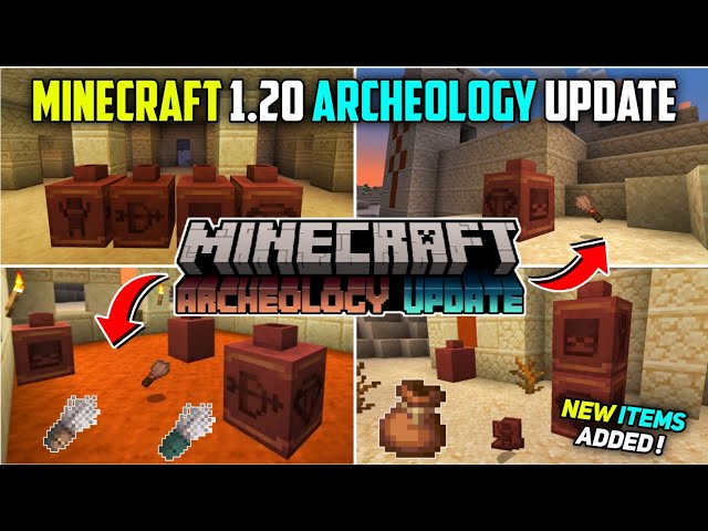 Minecraft 1.20 Update Adds Archeology and New Brush Tool