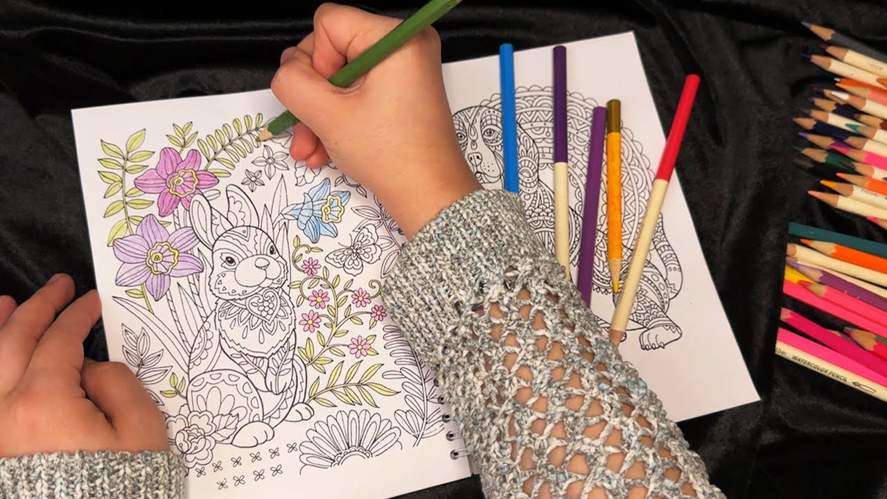 ASMR | АСМР РАСКРАШИВАЮ И БОЛТАЮ | Близкий шепот