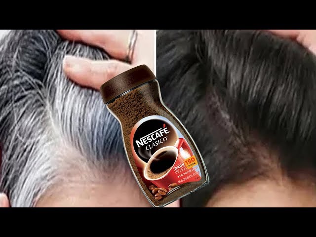 White Hair To Black Permanently In 30 Minutes Naturally | Coffee For Jet  Black At Home | 100% Works - Youtube