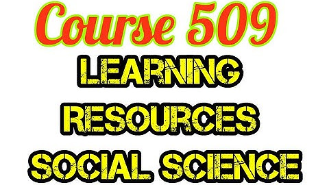 Course 509 Nios Deled lecture in English