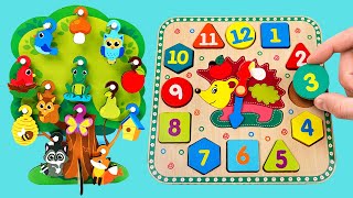 numbers colors shapes vehicles educational puzzles toddlers