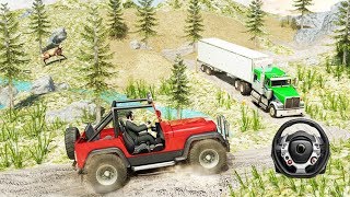 Offroad Jeep Prado Driving: Truck Drive and Suv Driving Sim - Android GamePlay screenshot 1