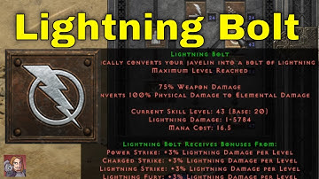 D2R Skills & Abilities - Lightning Bolt (Amazon Javelin & Spear Tree)