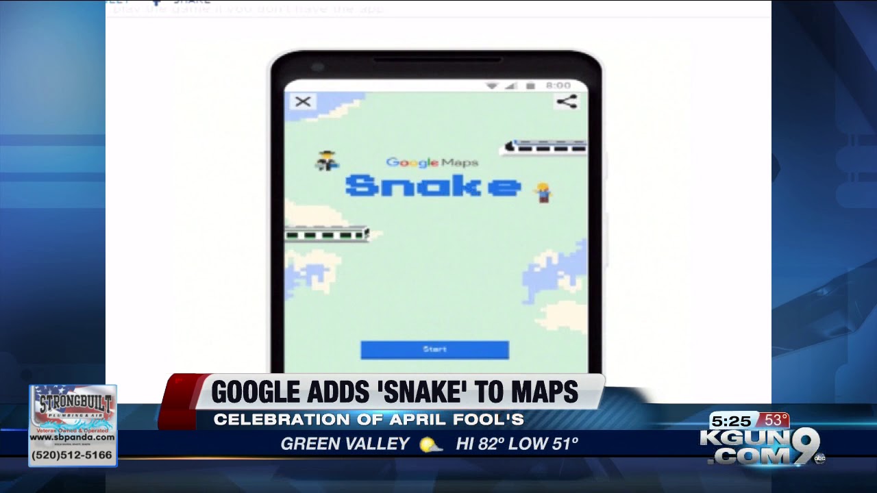 3D Snake Game on Google Maps
