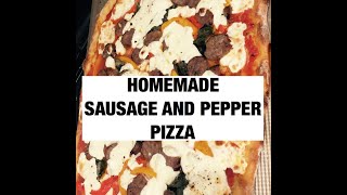 COOK #WITHME HOMEMADE SAUSAGE AND PEPPER PIZZA! -quarantine style COOK #WITHME HOMEMADE SAUSAGE AND PEPPER PIZZA! -quarantine style