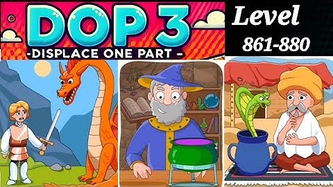 Dop 3 Displace one part level 861 to 880 step -by-step walkthrough #dop3 #videogame #gameplay #level