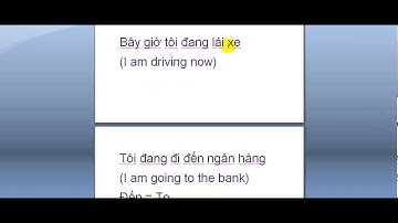 Learn Vietnamese: Present continuous tense  (I am working now)