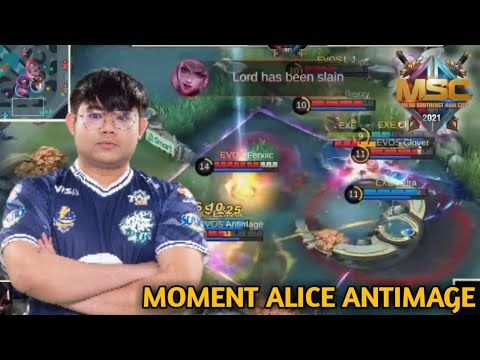 NOSTALGIA MOMEN ALICE ANTIMAGE 1 VS 3 DI MSC  #mobilelegends