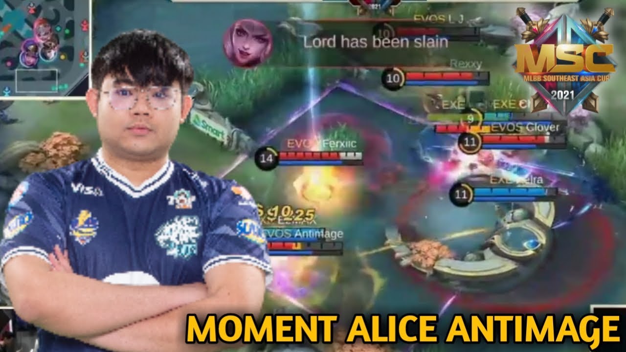 BEST MOMENT ALICE EVOS ANTIMAGE || MSC 2021 MOBILE LEGENDS