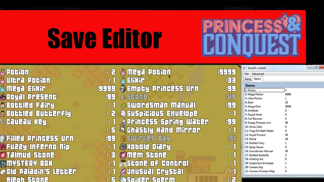 Princess and conquest cheat codes