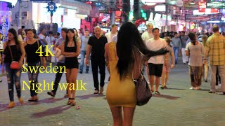 Chrismas lights 2021 : Stockholm Night walk 4k HDR Video
