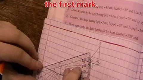Constructing an AAS triangle