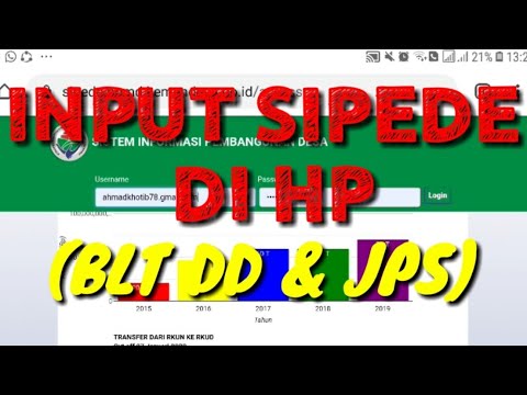 #sipede #bltdd #jps #tutorial                                     INPUT SIPEDE DI HP (BLT DD&JPS)