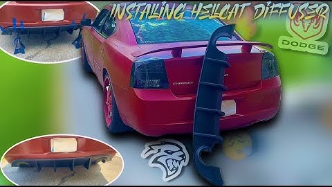 Dodge Charger Revamp- Dremeling and Installing a Hellcat Rear Diffuser