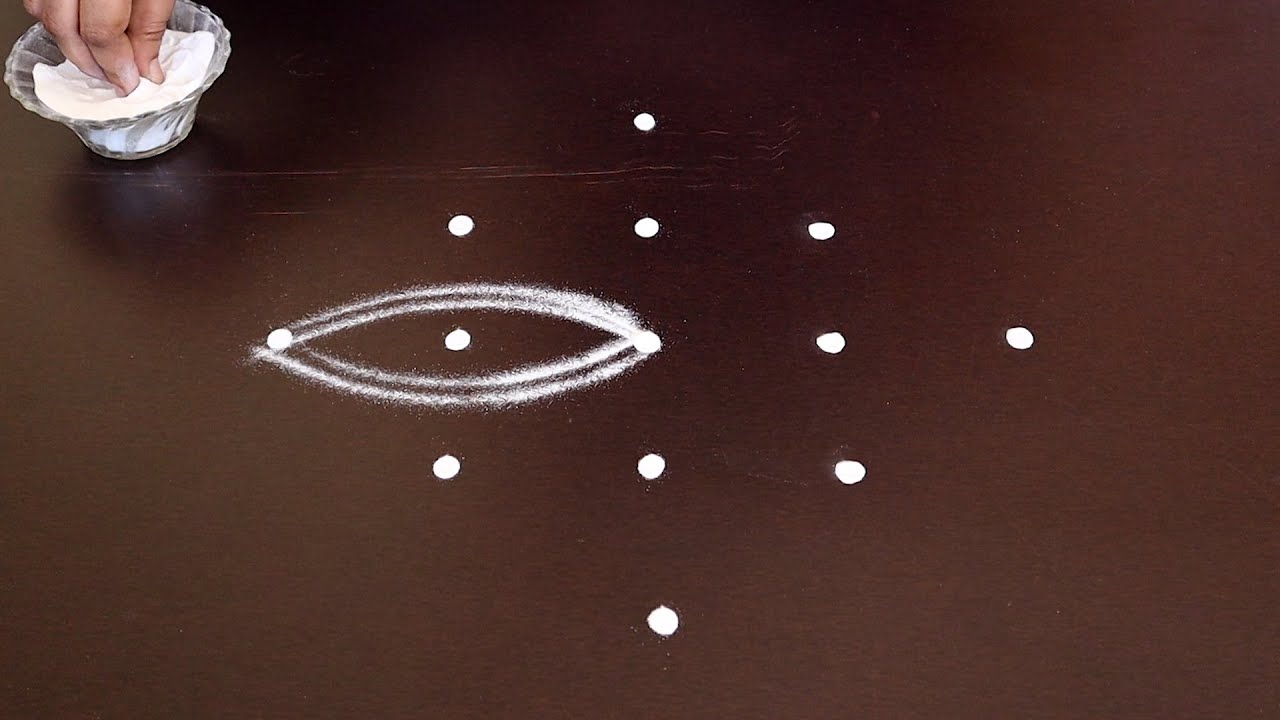 Double Stroke Rangoli Designs | Two Lines Rangoli Designs | Easy Two ...