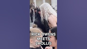 Rick Owens Meets 2Hollis in Paris Fashion Week #2hollis #rickowens #fashionweek
