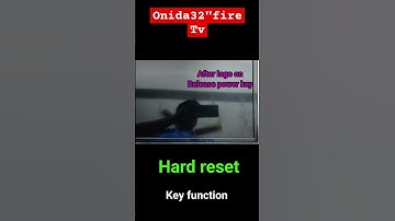 #android  tv_ Onida 32inch fire tv hang logo solution (hard reset)