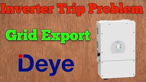 Deye Solar Inverter Grid Export | Grid Export Voltage High | Grid Export Inverter Triping Problem
