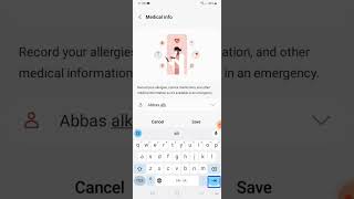 how to use medical info for blind people with TalkBack add medical info to lock screen 🔥🔥 screenshot 3