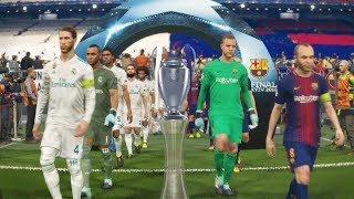 PES 2018 UEFA Champions League Final (FC Barcelona vs Real Madrid Gameplay) [Penalty Shootout]