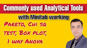 Commonly Used Analytical tools with Minitab working