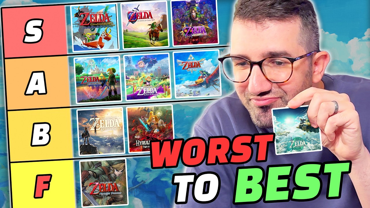 Ranking EVERY ZELDA I’ve played from WORST to BEST