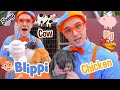 Blippi Plays With Toy and REAL Farm Animals 🐔 Animals for Kids | Blippi on After School Club