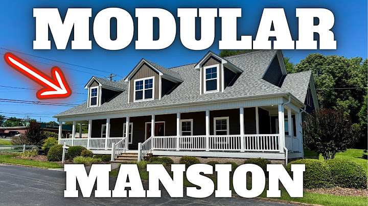 WOW, a HEAD TURNING modular home with a WRAPAROUND porch! Prefab House Tour