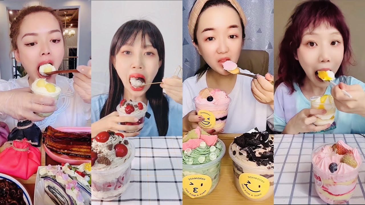 ASMR CREAMY SUNDAE DESSERTS Mukbang |먹방 | 饮食表演 | การแสดงการกิน| 食事ショー |Eating Sound