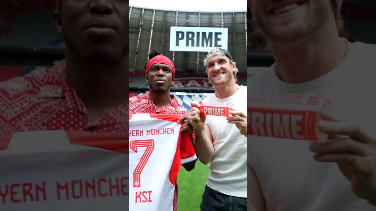 ⁣New PRIME Sponsor Bayern Munich FC #drinkprime #prime #ksi #loganpaul #bayern #viral #shorts