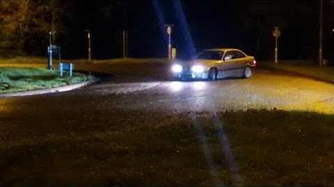 E36 328i welded diff, First roundabout drift!!