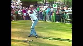 1976 Masters. Ray Floyd teeing off the 14th Wealth
