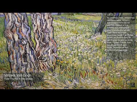 Vincent Van Gogh - Tree Trunks in the Grass - 3 Hour Screensaver
