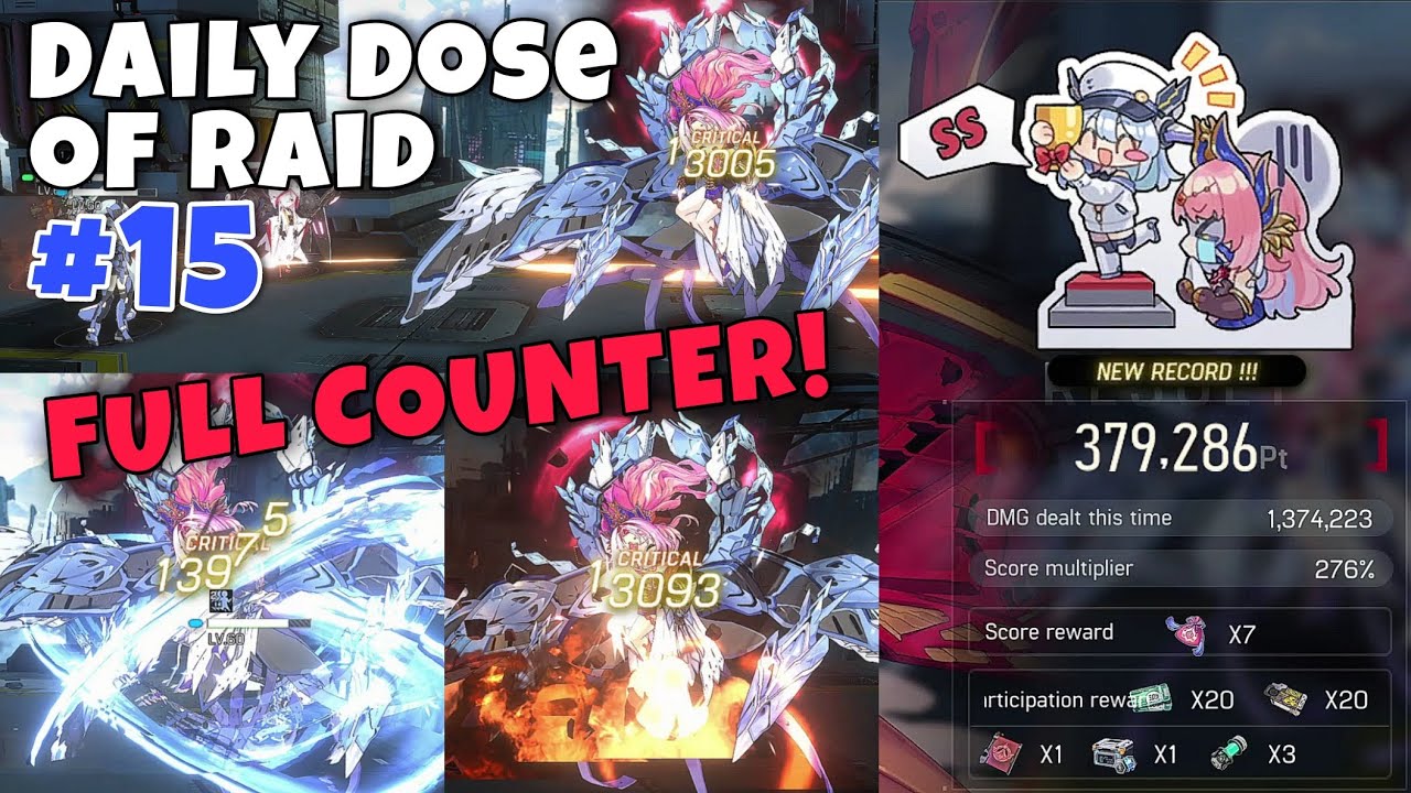 【Artery Gear】TRIPLE COUNTER ATTACK! Rank 1 SS score [ Blue Raid