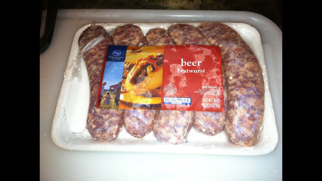 Fred Meyer's/Kroger's Beer Bratwurst Review YouTube